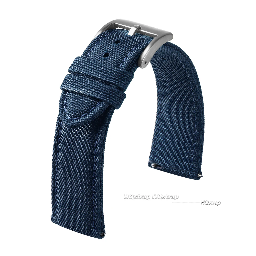 Wasserdichtes Segeltuch-Uhrenarmband, zweiseitiges Nylon-Uhrenarmband, 20 mm, 22 mm, Universalgürtel für Männer und Frauen, Sport-Schnellverschluss-Armband