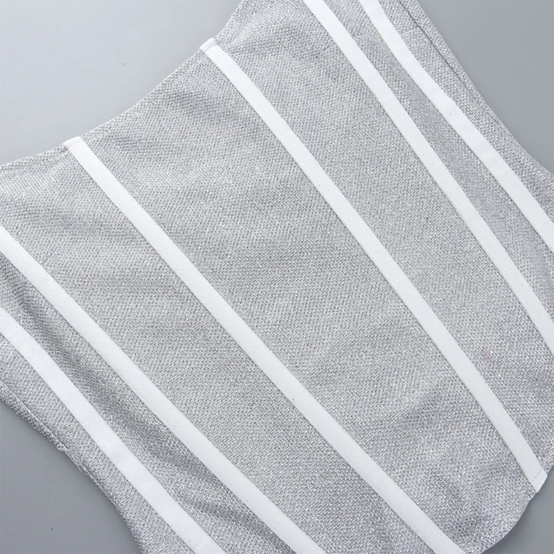 여성을위한 스트레치 코르셋 나이트 클럽 코르셋 연회 드레스 장식을위한 셀프 타이 로프와 패션 여성 Strapless 조끼