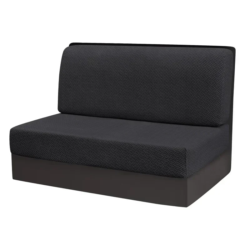 2 stks/set Polar Fleece RV Dinette Kussens Covers Stretch Couch Cover Booth Stoelhoezen RV Camper Auto Bench Rugleuning Cover