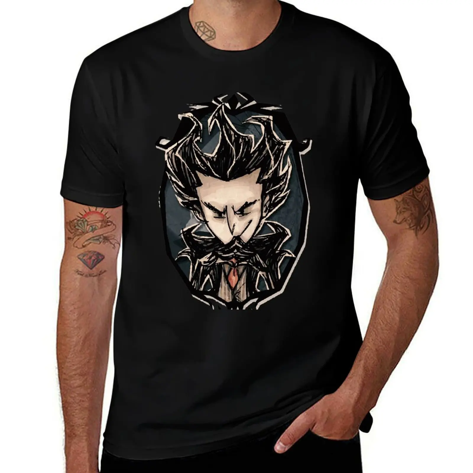 

Wilson from Don't Starve Together - Videogame Character T-Shirt t shirt man plain man t shirts graphic