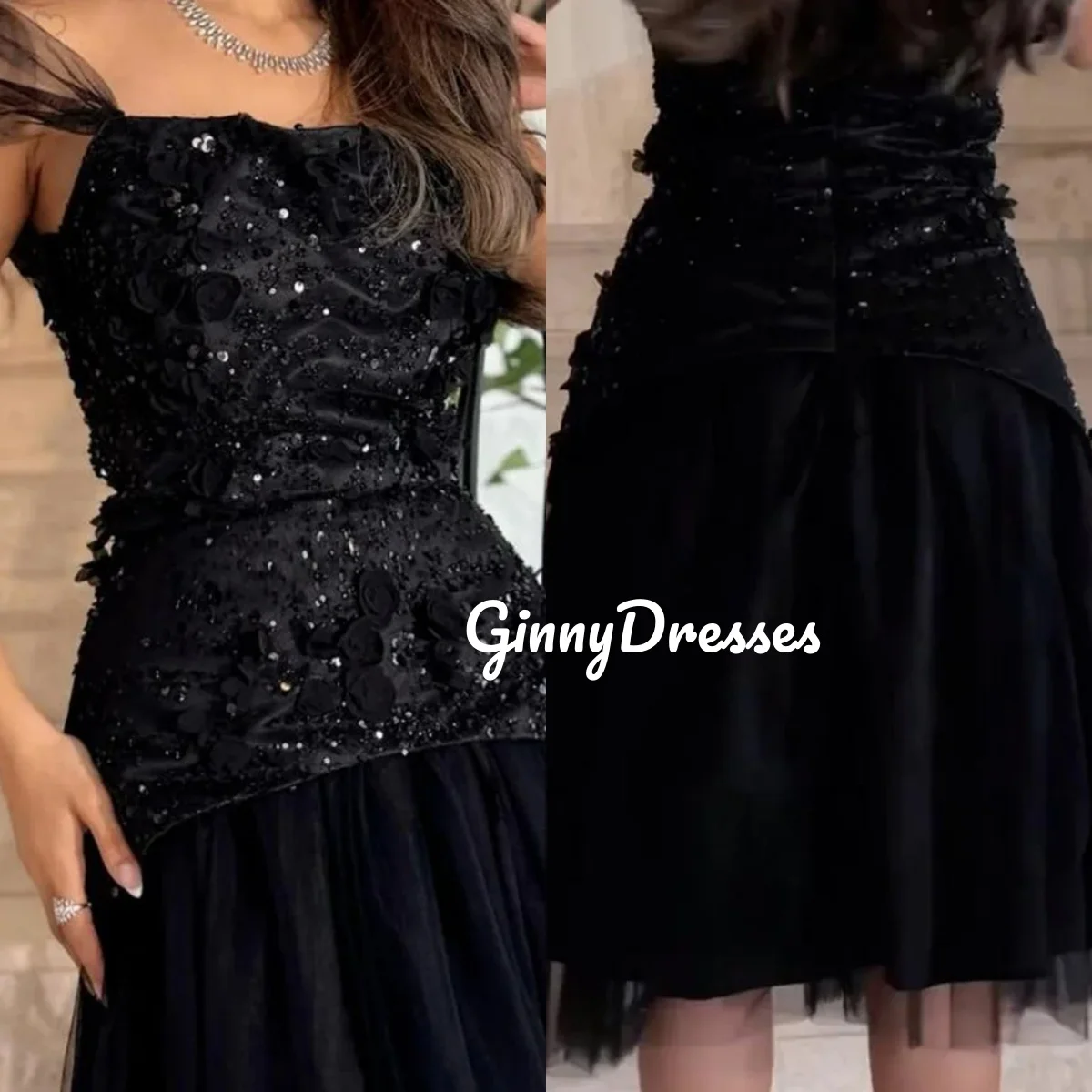

Elegant Customized Knee-Length A-Line Formal Occasion Dresses Lace Off-The-Shoulder Neckline Zipper Up Formal Occasion Dresses