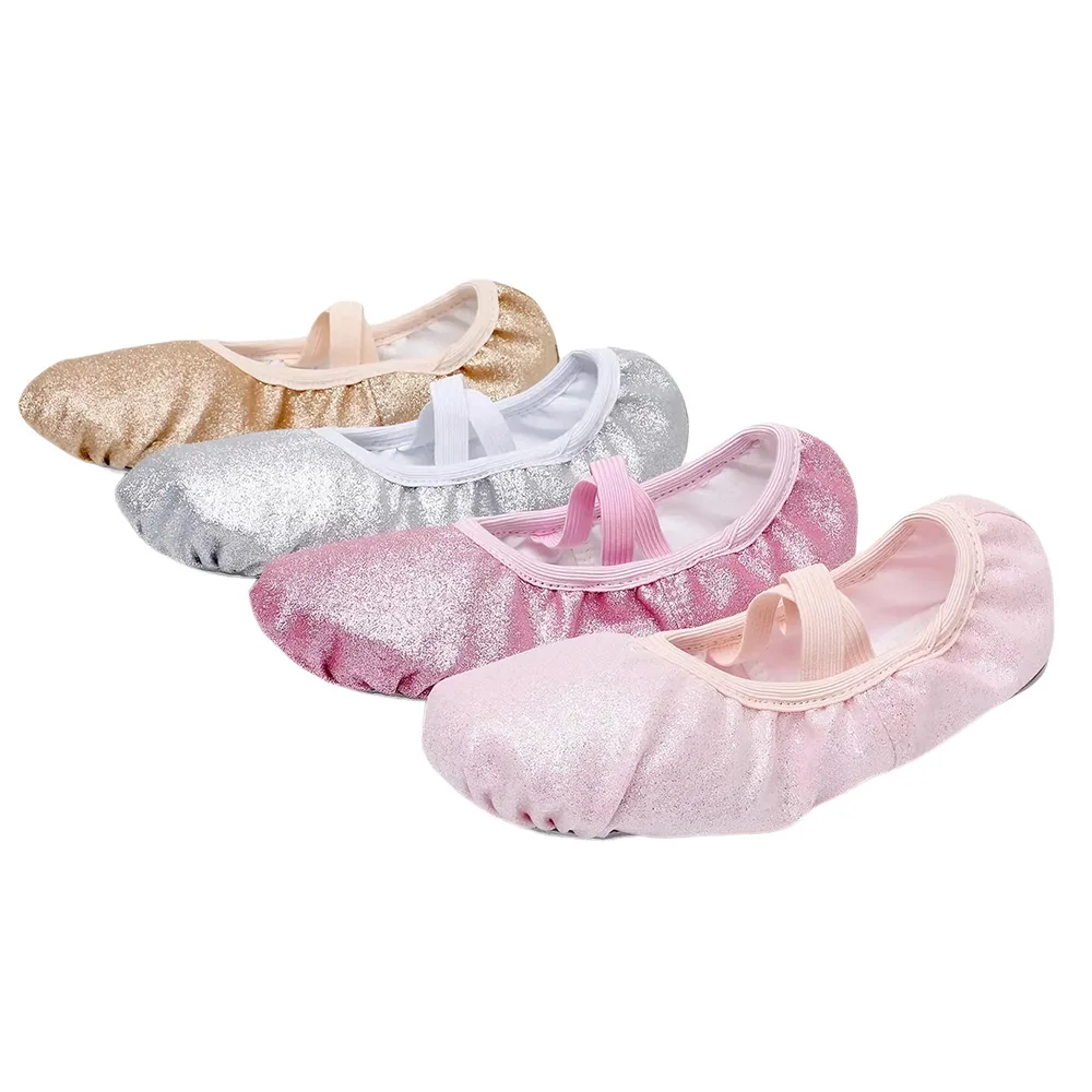 

Women Sequin Ballet Shoes Canvas Girls Dance Slippers Split Sole Gymnastics Yoga Dancing Shoes Children Adult Ballerina Shoes