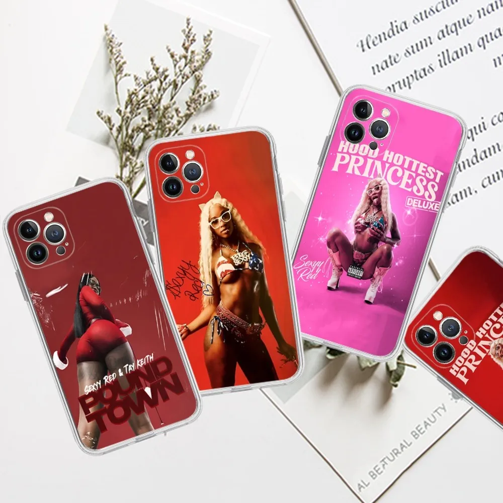 Singer S-Sexyy R-Red Phone Case For IPhone 16 15 8 7 6 6S Plus X SE XR XS 14 11 12 13 Mini Pro Max Mobile Case