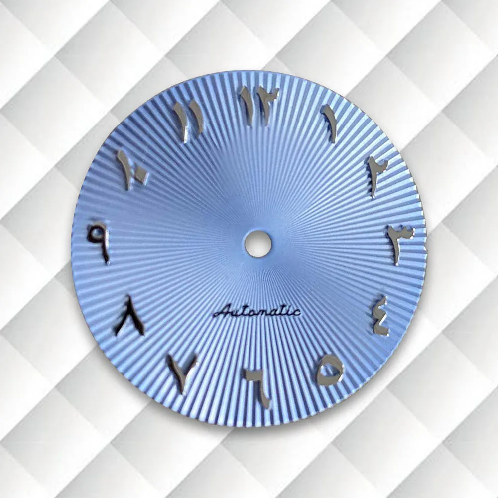 28.5mm S Logo Arab Dial Fit NH35/NH36 Japanese Movement Latest styles Sun Pattern Watch Modification Accessories