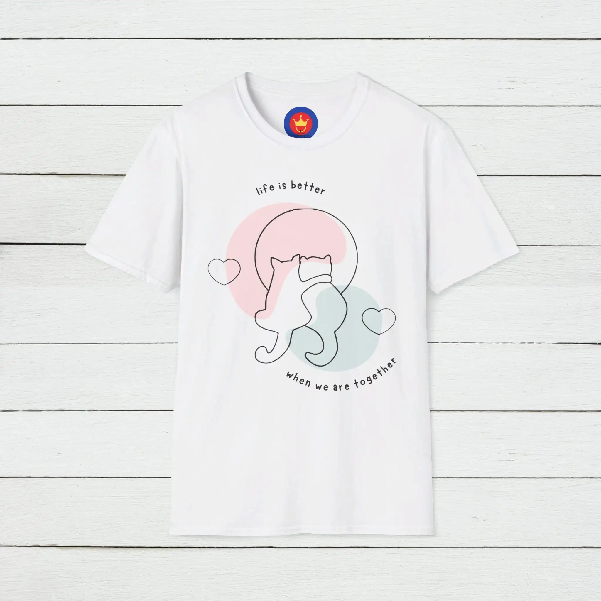 الحب الحقيقي تي شيرت أصدق الروح الحبيب قصة لا نهاية لها عشاق القطط عيد الحب