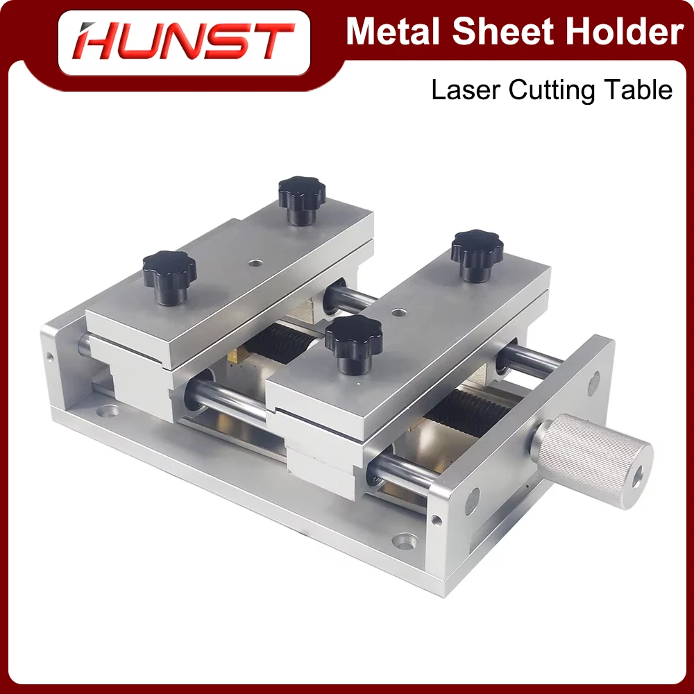 HUNST Clamping Table For Laser Marking, Cutting And Engraving Machines, Gold And Silver Metal Clamping Table Thin Foil