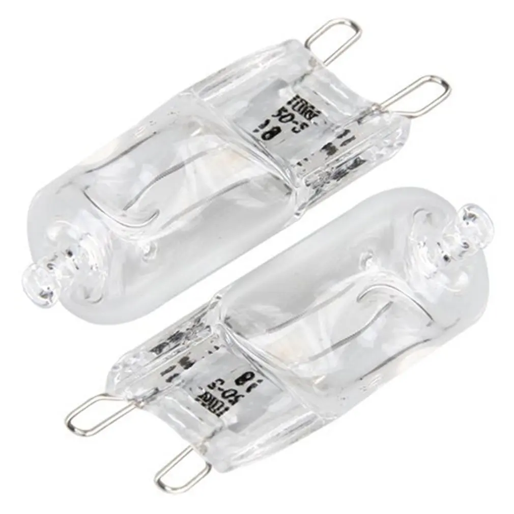 Bombilla halógena G9 superbrillante, 40w, G9, 220V, 3000K, blanco cálido, Lámpara transparente para interiores