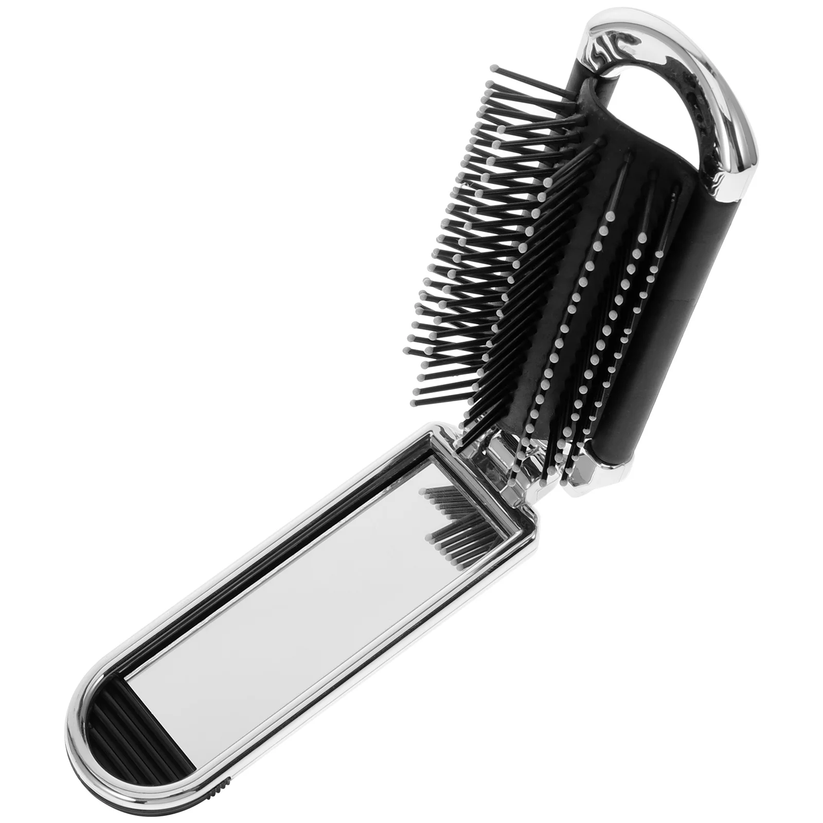 

Foldable Compact Airbag Hair Brush Portable Travel Mirror Hair Comb Mini Pocket Brush for Women Mini Hairbrush
