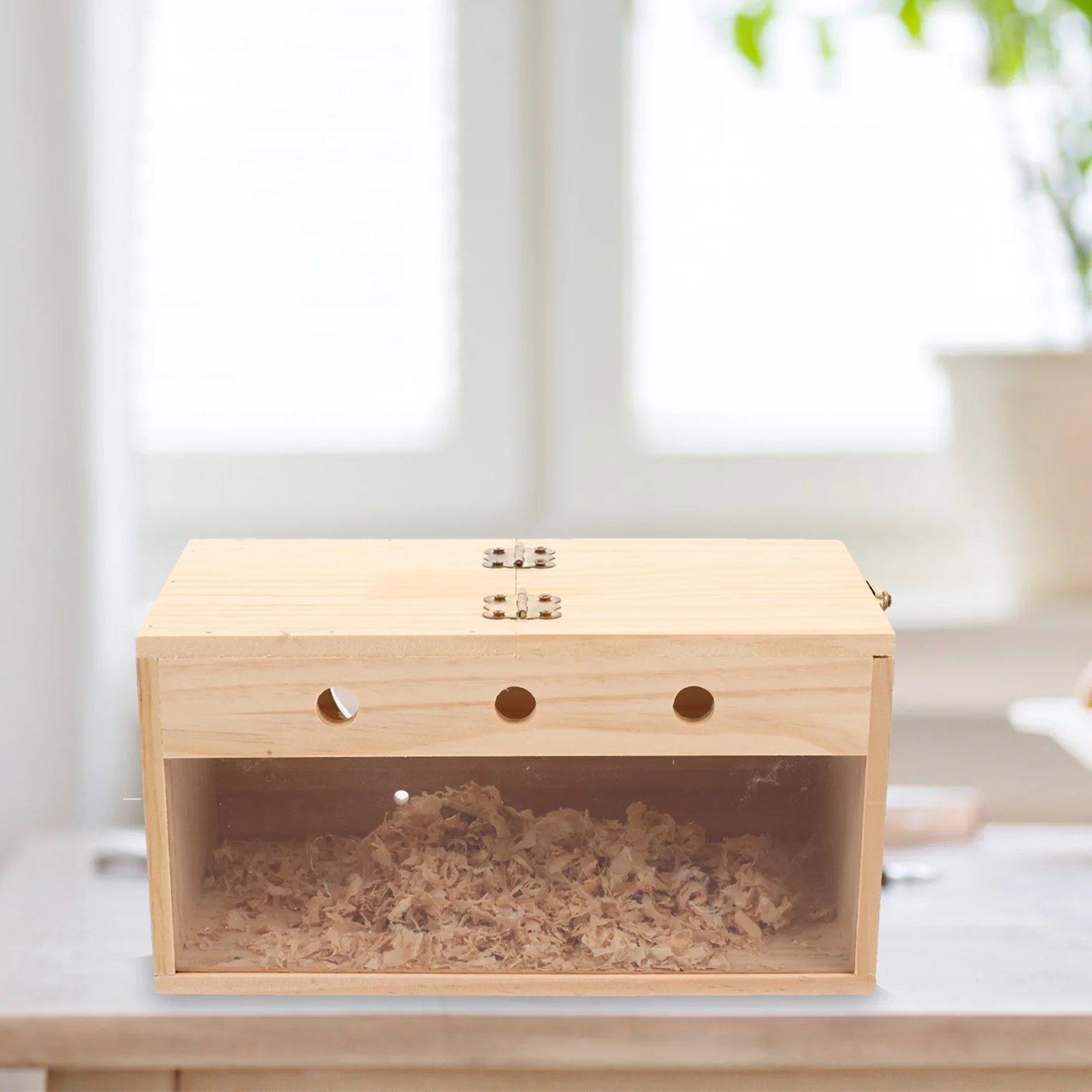 

Transparent Breeding Box For Parrots Wooden Bird Nest Incubation Support Garden Balcony Decoration Parakeet Supply Bird Breeding