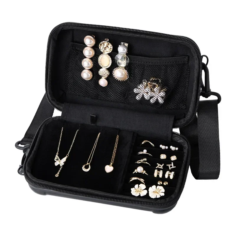 Portable Travel Storage Bag Multi-functional Watch Necklace Ring Hair Accessories Lipstick Jewelry Storage - view 6