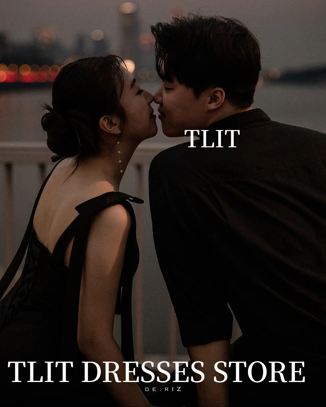 فساتين سهرة أنيقة من الساتان الأسود من TLIT فساتين زفاف كورية لالتقاط الصور بدون حمالات وحزام سباغيتي فساتين حفلات مخصصة