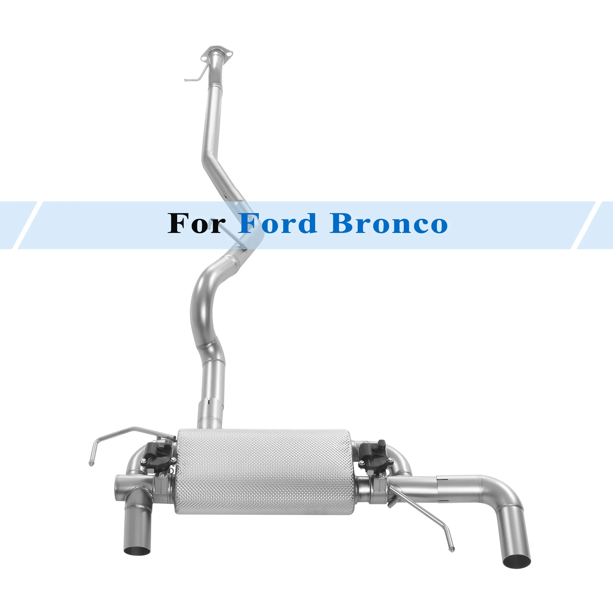 Performance Catback System for Ford Bronco 2.3T Valved Muffler with Heat Shield Vacuum Electric Valve Remote Control Car Gadgets