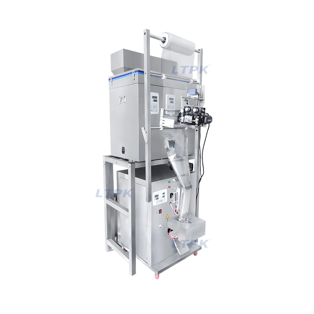 LT-BPT200B 2-200G Automatic Three Heads Back-Side Sealing Bag Packing Machine For Powder Granule Three-vibration Packing Machine
