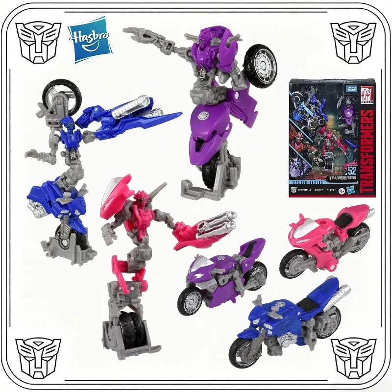 

В НАЛИЧИИ Оригинальные трансформируемые игрушки Hasbro SS52 SS 52 D Chromia Arcee Elita-1, модели игрушек-автоботов, фигурки.