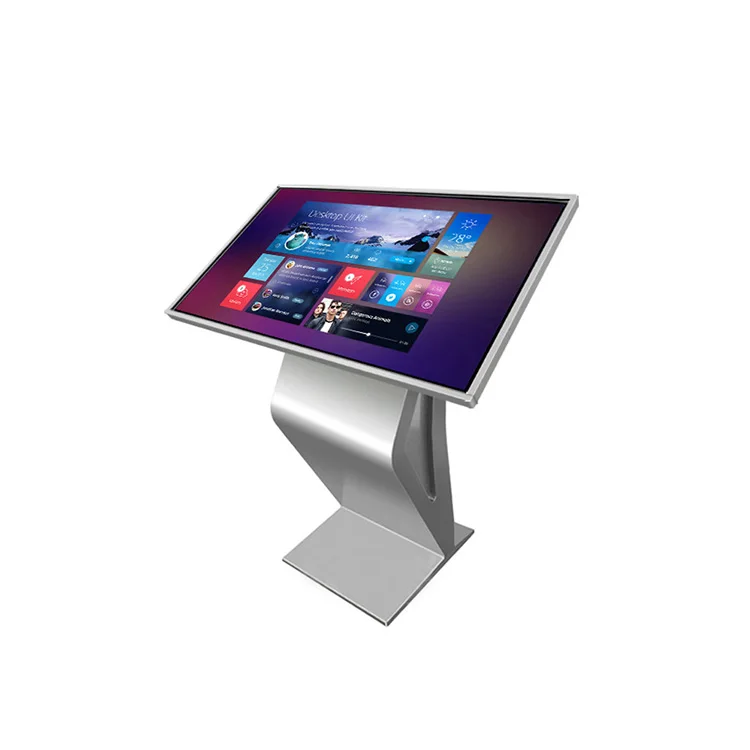 多機能自立型インタラクティブセルフサービス情報広告用LCDディスプレイ43インチキオスクマルチタッチスクリーン