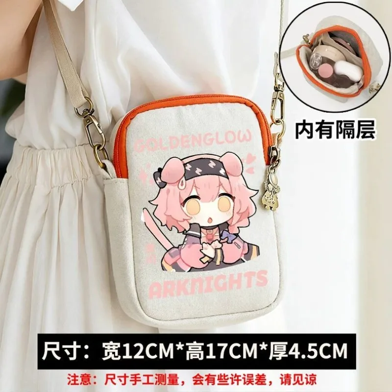 En Stock 2026 Anime Arknights Game Cos Eyjafjalla Golden Glow Lappland Mlynar W Chen Etc. Bolso Bandolera Q Verson Commute, Ideal para Regalo