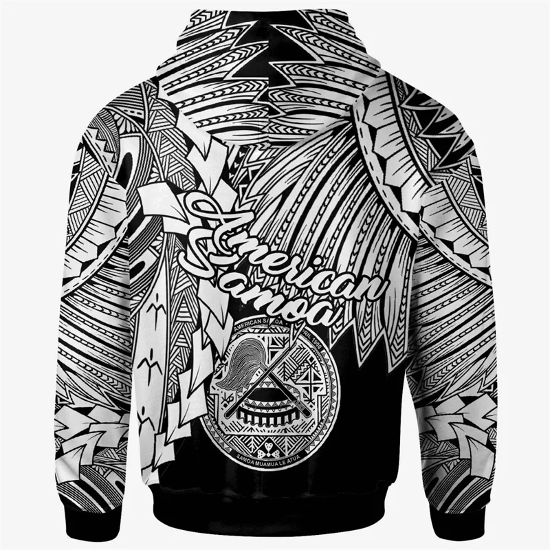 American Samoa Tatau Red Graphic Hoodie Polynesian Over Hoodie Y2k Flag New In Hoodies & Sweatshirts Hoodies For Men Pullover