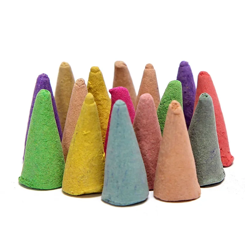 F Natural Incense Cones 50/100/200/500g Fragrant Tower Torn Spices Cones Indian Sandalwood Bulk Not Backflow Incenses