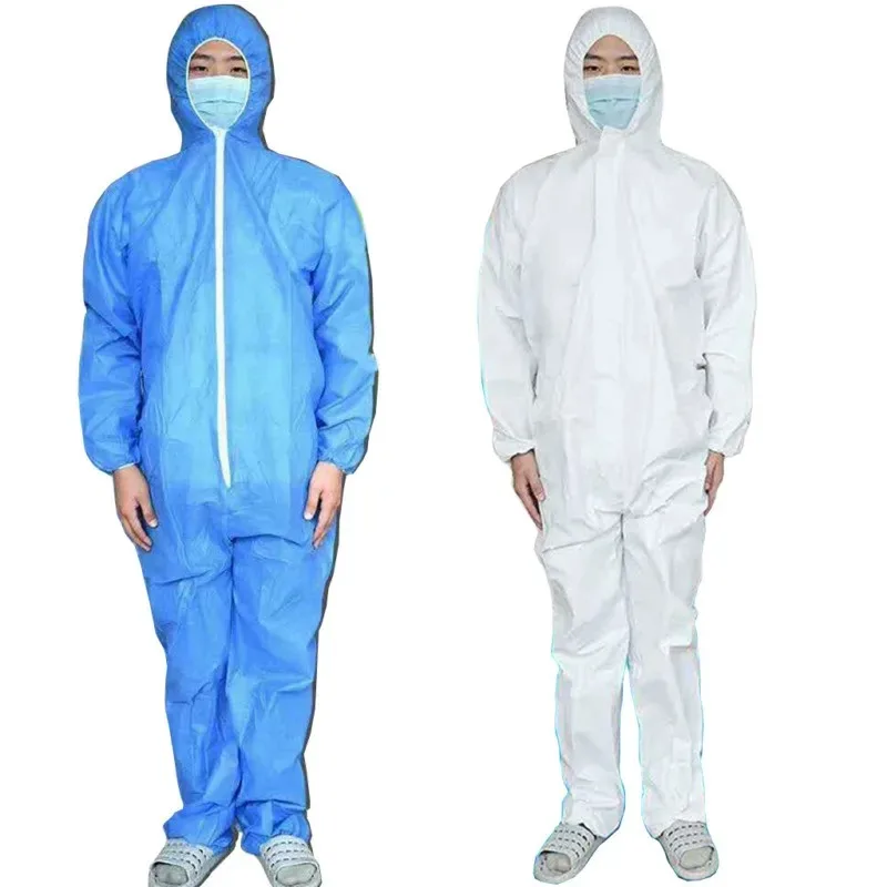 

2pcs Reusable Protective suit Coverall Hazmat Suit Anti-Spit liquid splash Protection Clothing Safety Coverall Labor protection