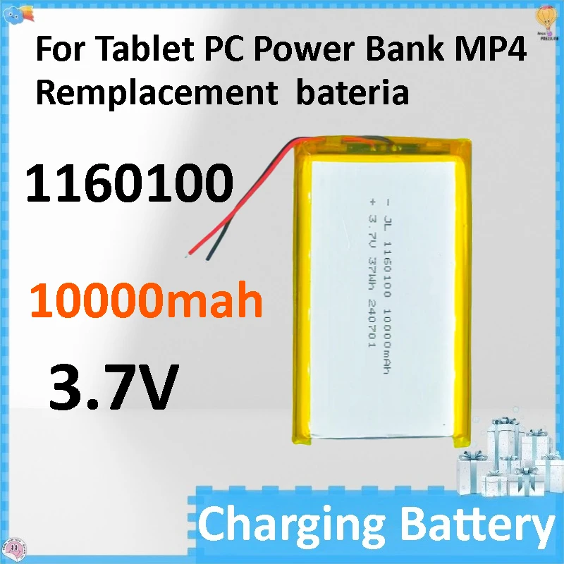 

5pcs 1160100 3.7V 10000mAh Lithium Polymer Rechargeable Batteries for Tablet PC Power Bank MP4 Remplacement Bateria