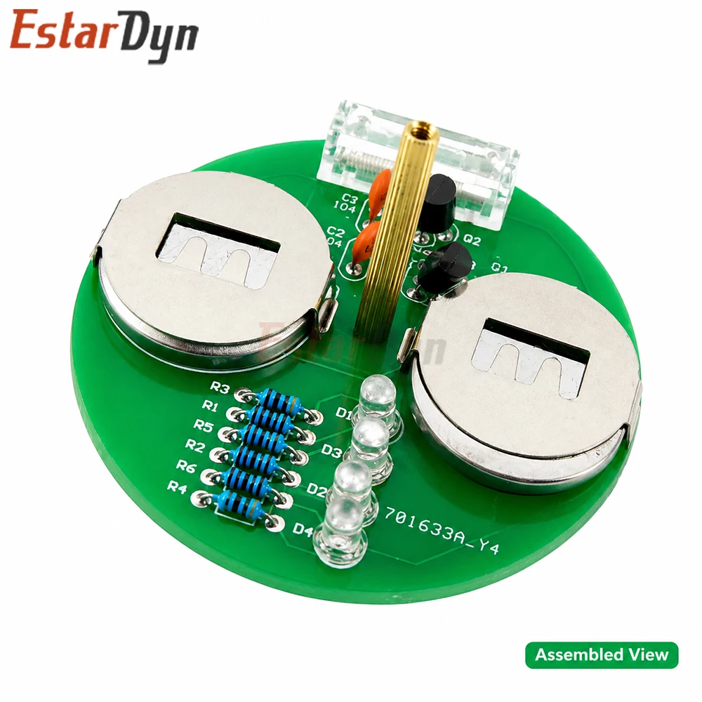 Estardyn DIY LED Gyro Electron - đánh giá và giá Diy Electronics Project Kit