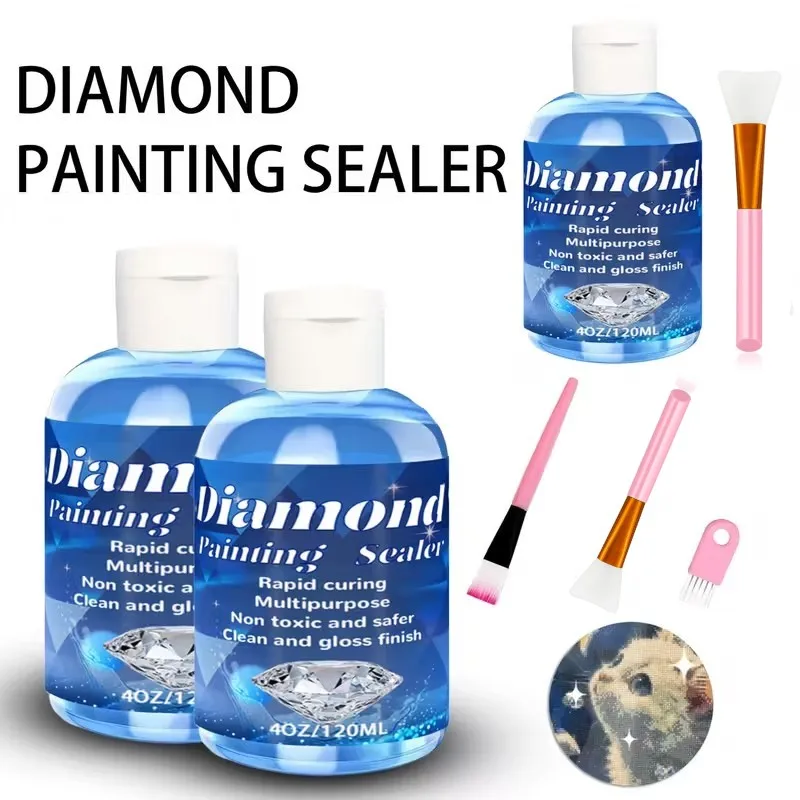 

Diamond Painting Sealer Long-Lasting Protective Coating, Clear Resin Formula for Diamond Art,Puzzle Surfaces - Non-Toxic, Perman