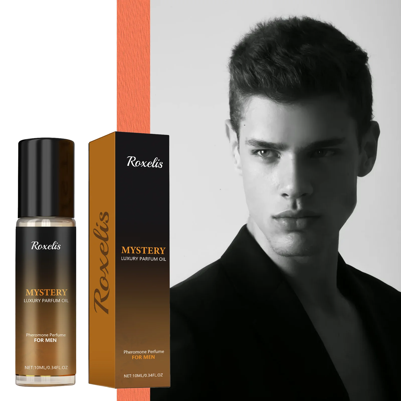 

ROXELIS 10 мл Парфюмерное масло Mystery Luxury - Элегантный древесно-цитрусовый аромат с длительной стойкостью в роликовом флаконе