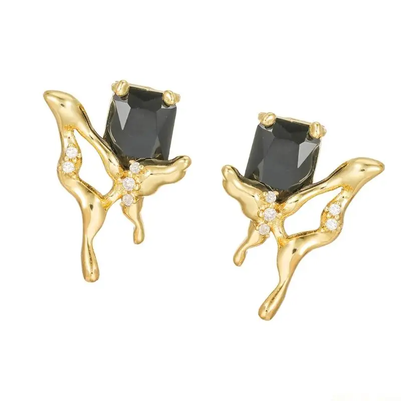 M5TD Black Zircons Butterfly Ear Clip for Freeclip Earphones Comfortable Wear All Day view 5