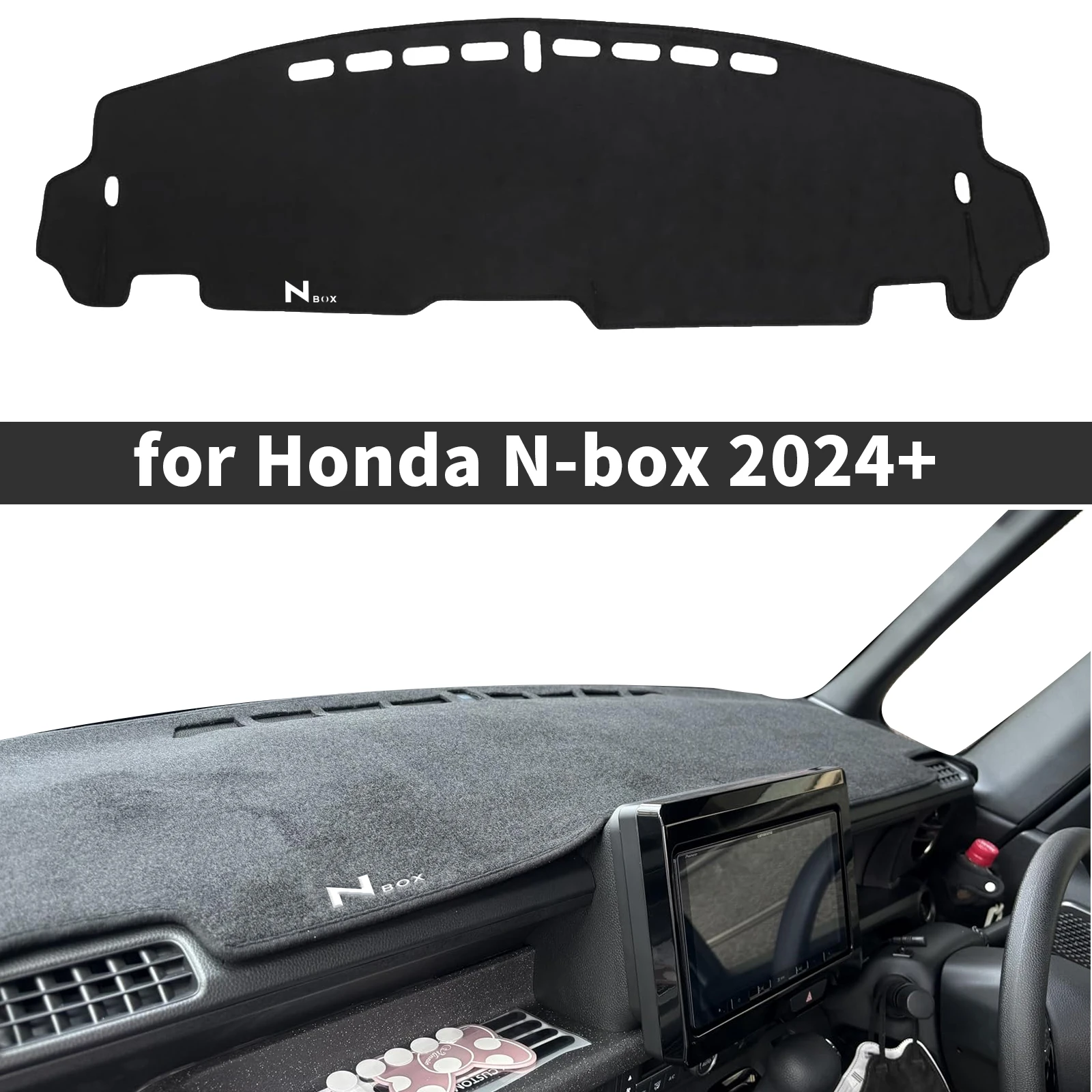 

fit for Honda N-Box Custom JF5 JF6 2024-2026 RHD Dashmat Dashboard Cover Pad DashMat Sunshade Protective Carpet Car Accessories