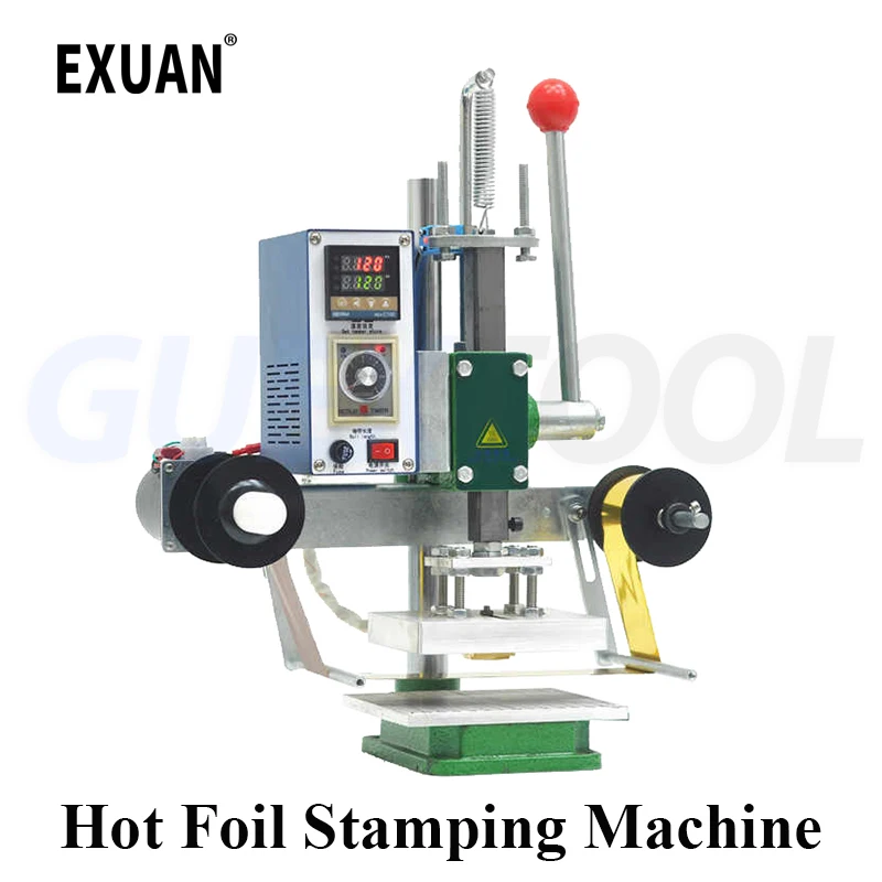 Hot Foil Stamping Machine Manual Digital PVC Card Book Leather Paper Wood Custom Embossing Heat Press Machine Branding machine