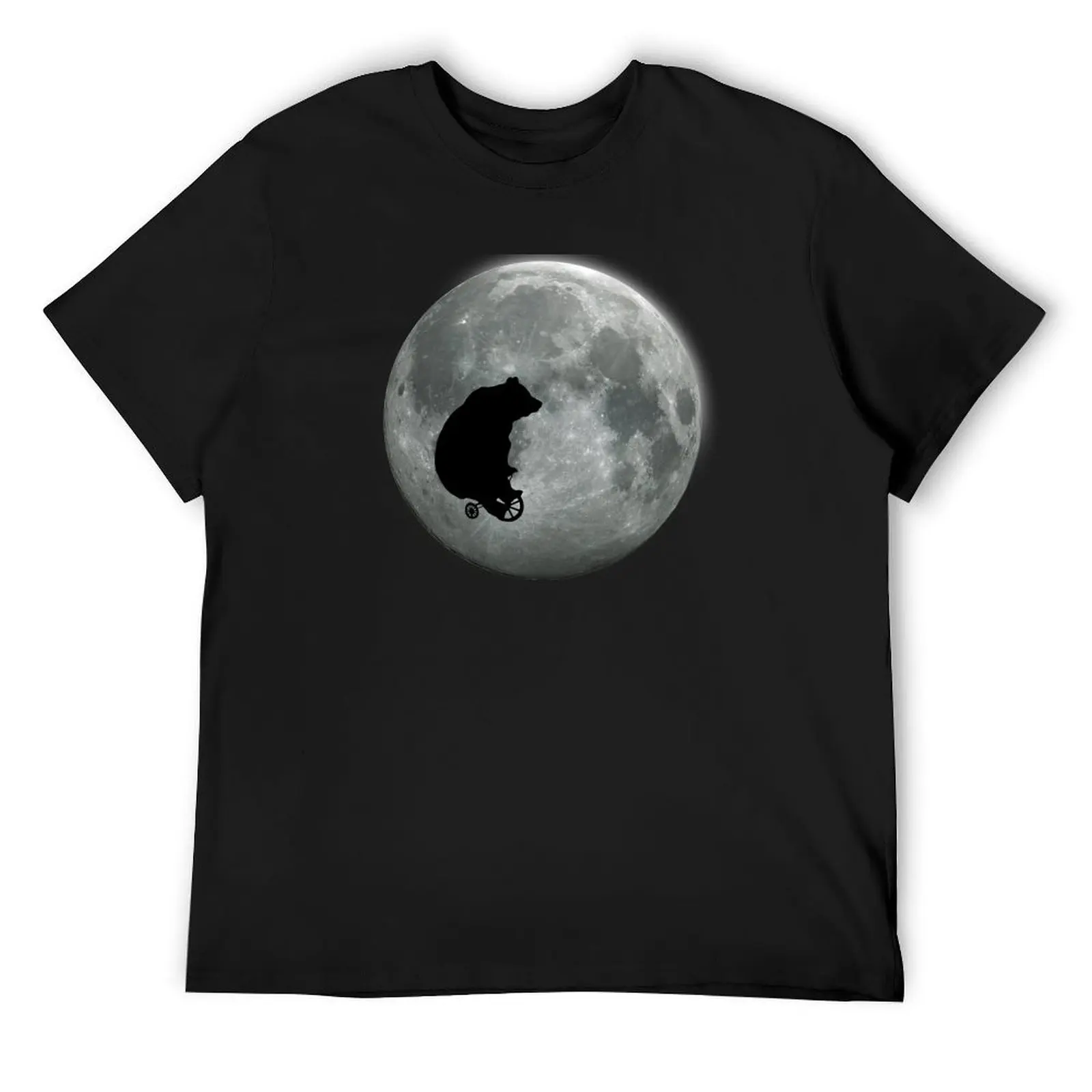 

Bear on a Bike Across The Moon T-Shirt graphic tee shirt basketball graphic tees cheap stuff cotton t shirt men