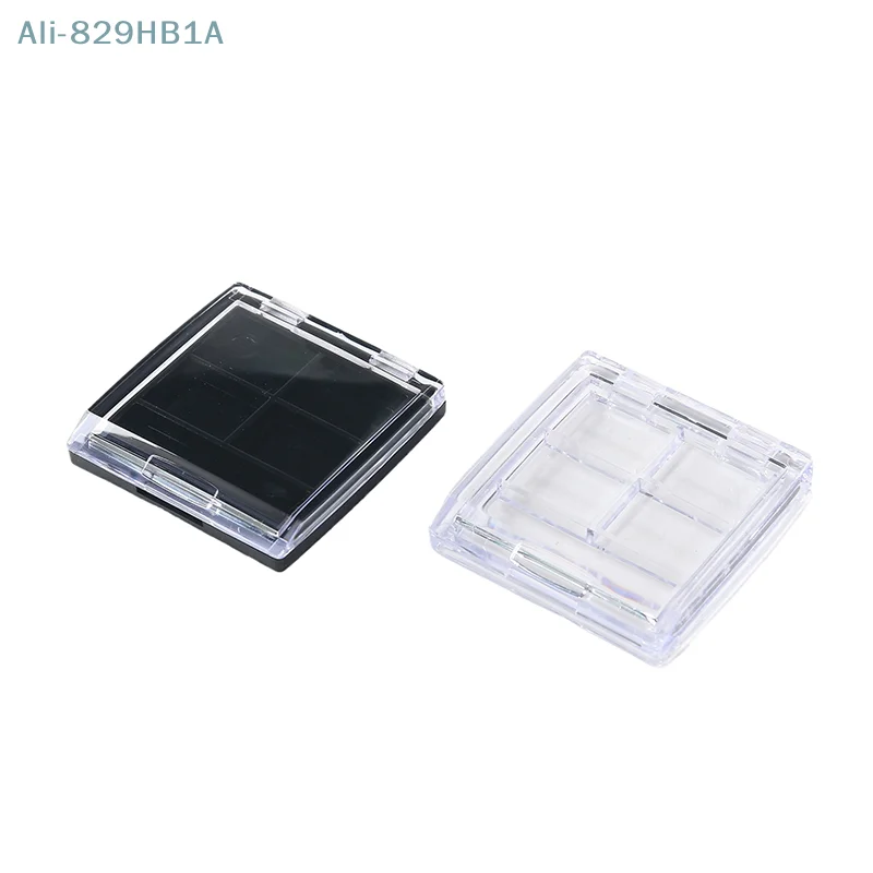 Transparent 4 Grids Empty Eyeshadow Dish Diy Sample Palette Eye Makeup Packaging Box For Beginners Custom Eyeshadow Containers