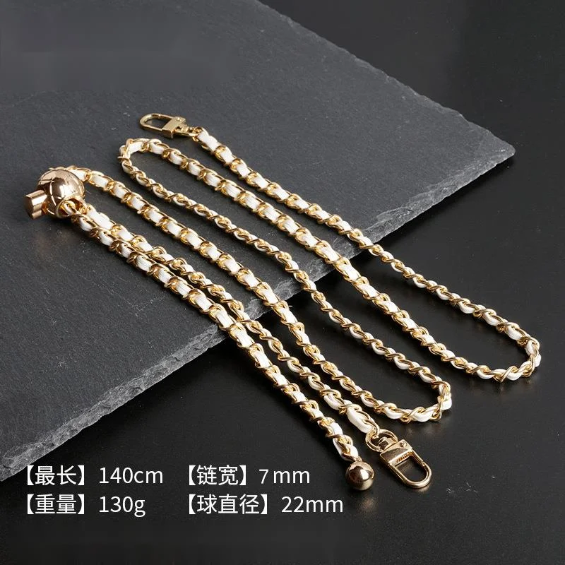 5pcs 140cm Bag Chain Repalcement Shoulder Bag Strap PU Leather Long Belts Handbag Chain Strap Women Bag Accessories