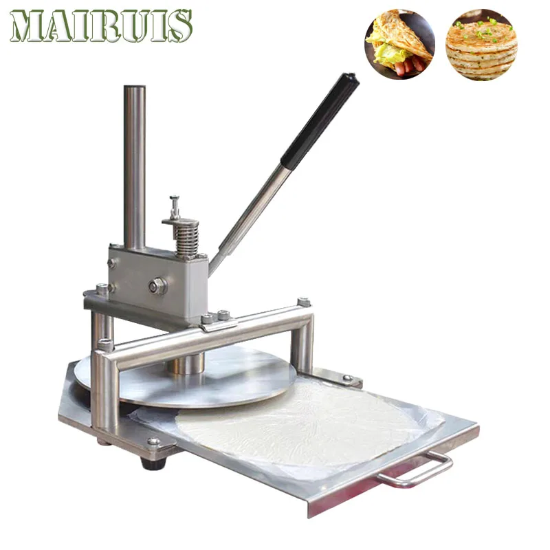 Manual Grab Cake Making Machine Dough Pastry Press Machine Tortilla Maker Machine Pizza Forming Machine Pancake Dough Presser