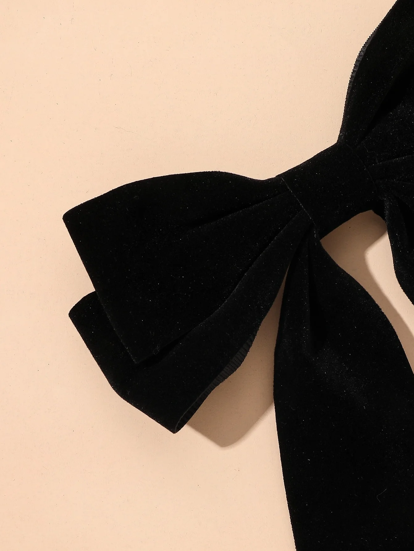 1 Pcs Black Large Bow Hair Clips with Long Ribbons, Retro and Versatile Clips Suitable for Women Girls Thin Thick Curly Hair