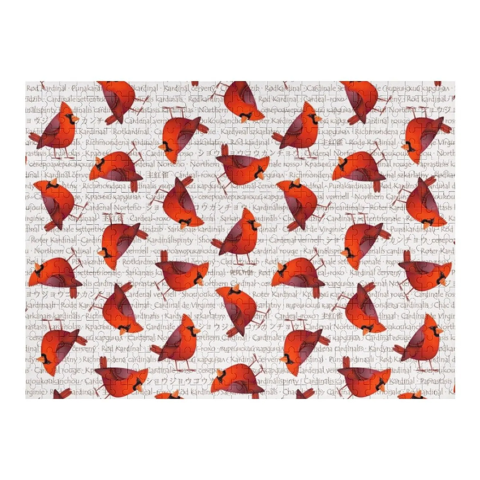 

Masked Cardinalis Jigsaw Puzzle Toddler Toys Wooden Adults Christmas Toys Wood Name Puzzle