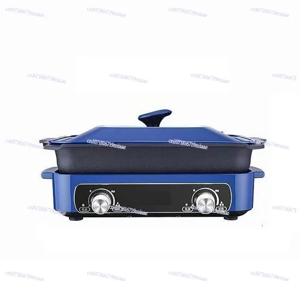 Multifunctional cooking pot Split small household appliances BBQ integrated household cooking Fried electric hot pot
