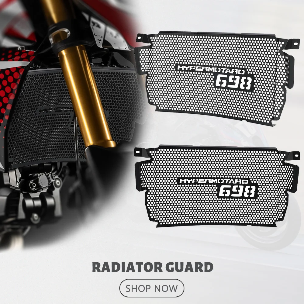 

Защитная решетка радиатора для мотоциклов Ducati Hypermotard 698 Mono/RVE Hypermotard698 (2024, 2025, 2026)