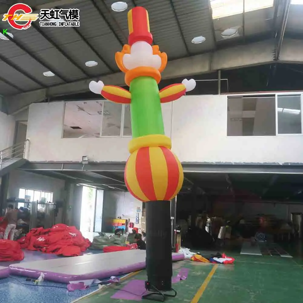 Envío rápido 4m/5m/6m bailarina de payaso gigante publicidad comercial bailarina de aire bailarinas del cielo con soplador