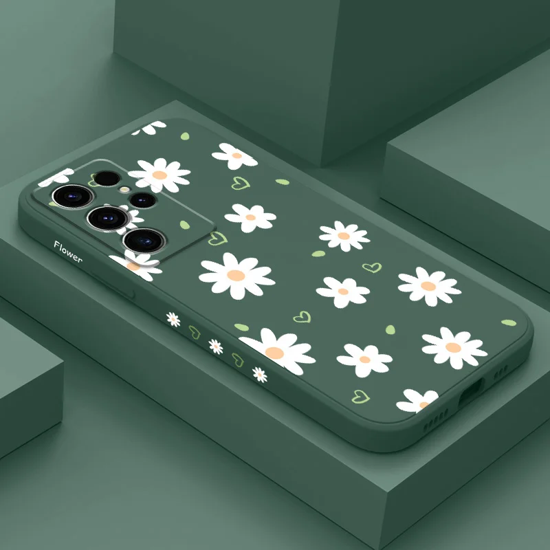 Tender Daisy Phone Case For Samsung Galaxy S26 FE Plus Ultra Silicone Soft Cover
