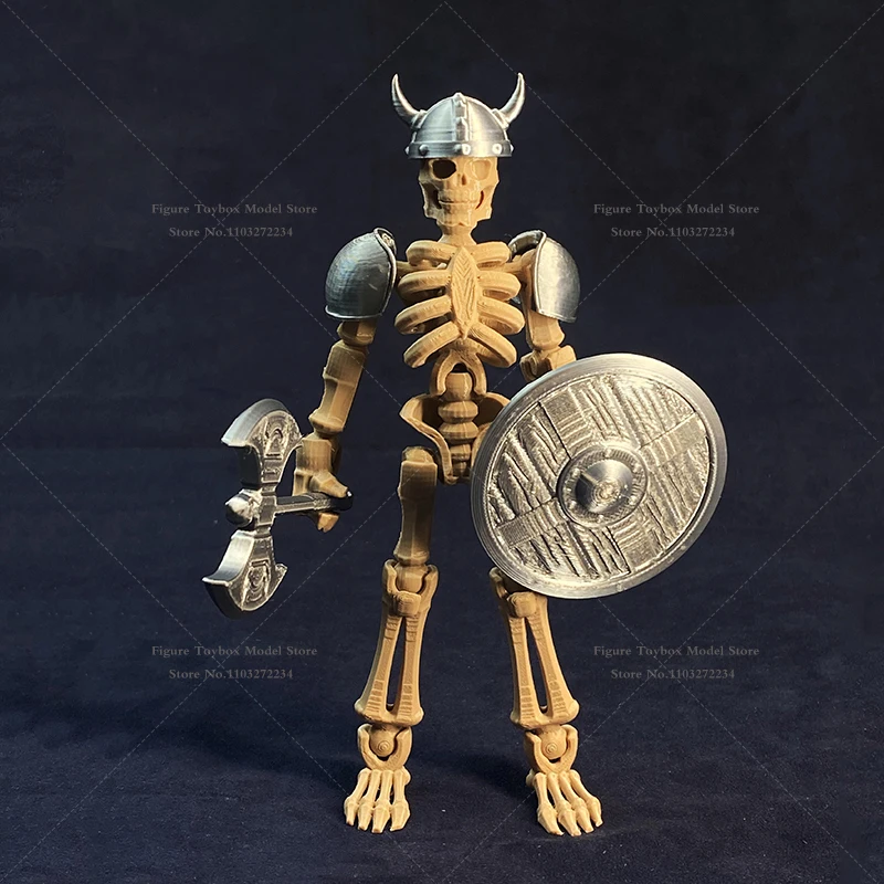 1/12 Collectible Skull Soldier Model Vking Brave Guy Sparta Skeleton Action Figure 6