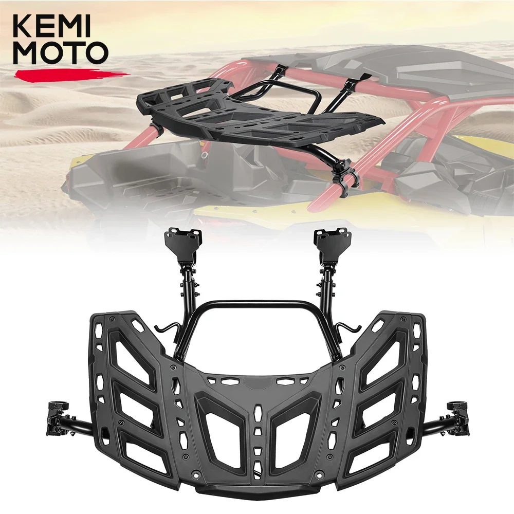 LinQ Kit de portaequipajes trasero para equipaje de carga de neumáticos de repuesto pivotante 715002881 715003439   Para Can-am Maverick X3, X3 Max