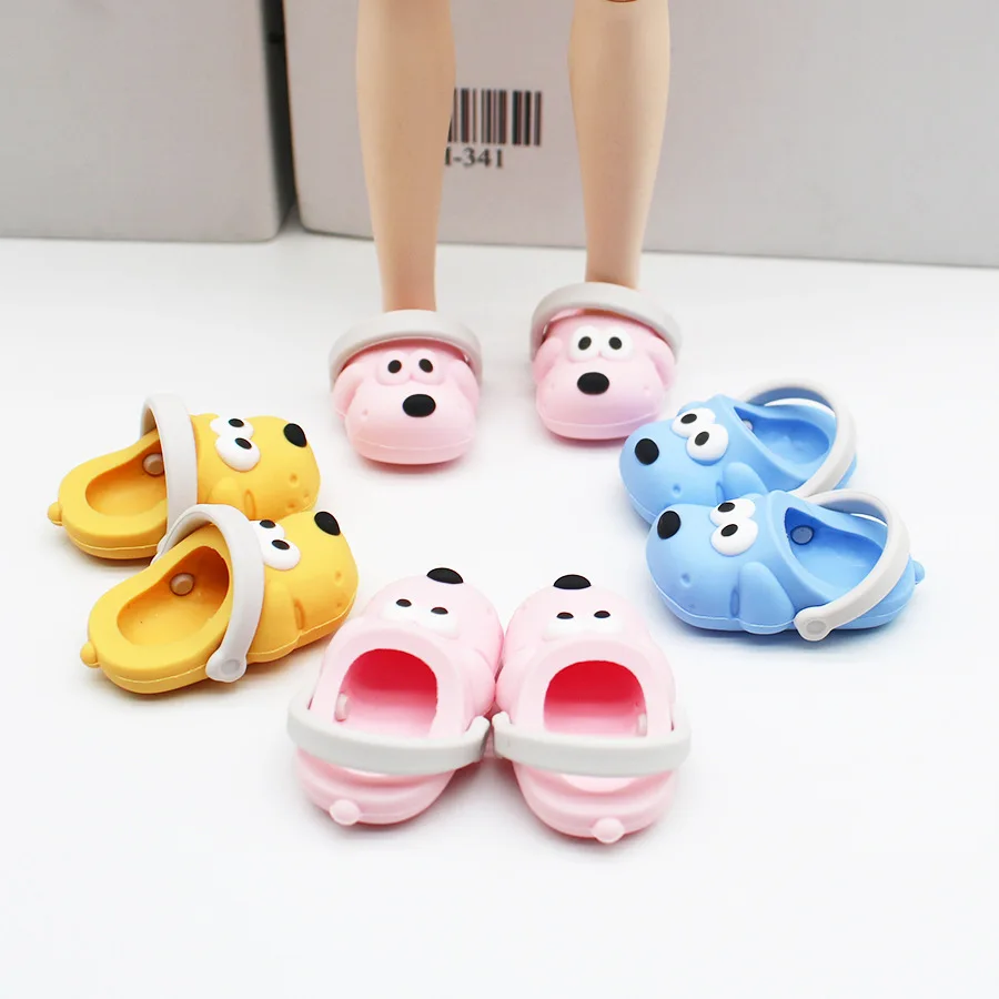 New Cartoon Dog Animal Slipper Puppy Dog Shoes Hole Shoes EVA Baby Slippers Home Soft Anti-slip Girls' Slippers