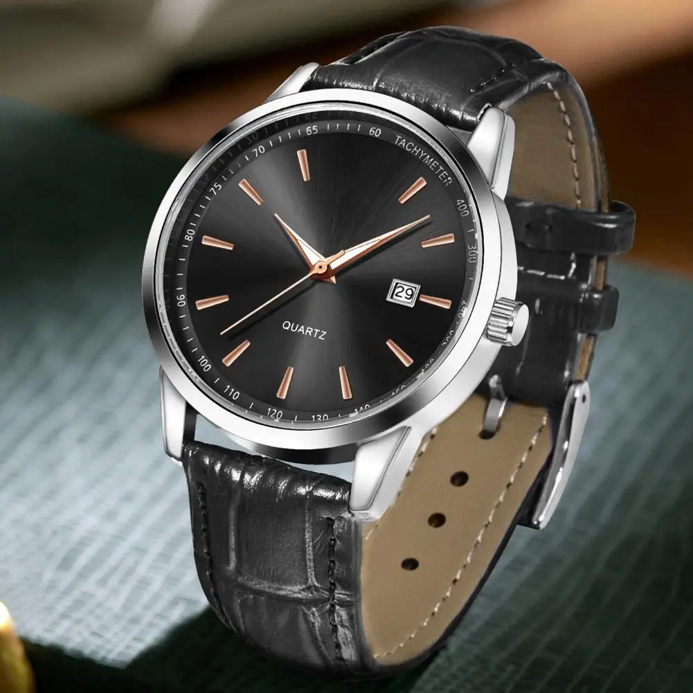

Деловые часы Элегантные водонепроницаемые мужские часы с простым циферблатом Функция календаря Деловые повседневные дизайнерские часы для повседневного использования