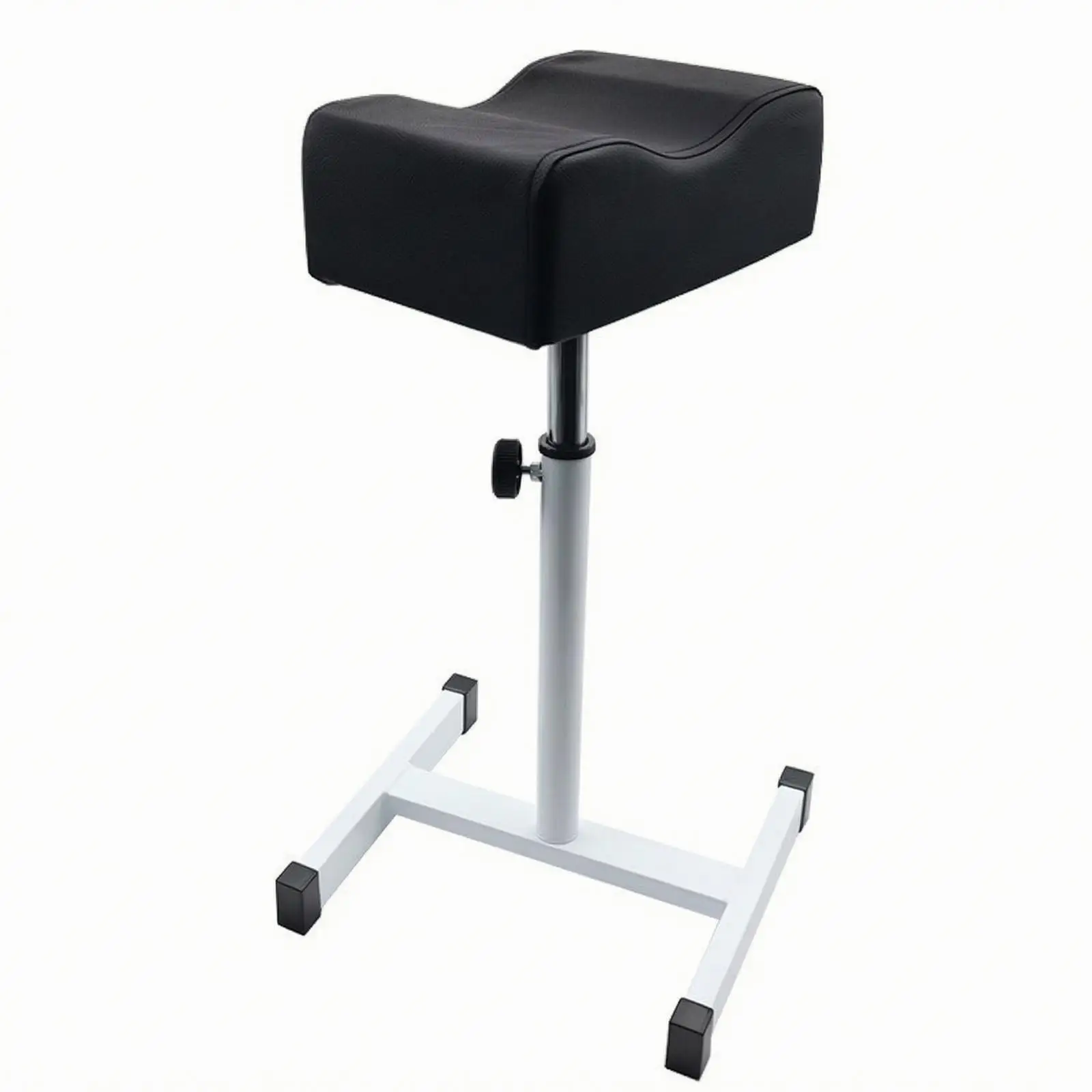 Comfortable Foot Support Stand for Pedicure with Adjustable Central Post and Padded Top for Nail Art Work