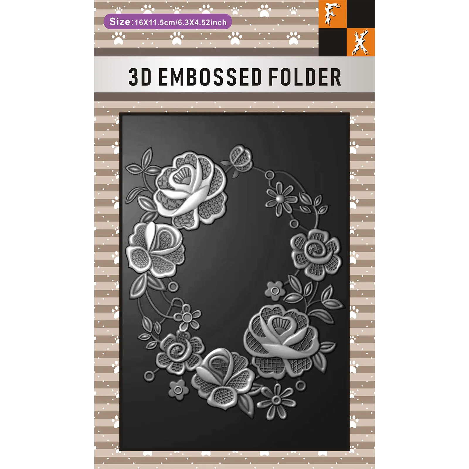 3D relief embossed folder - 