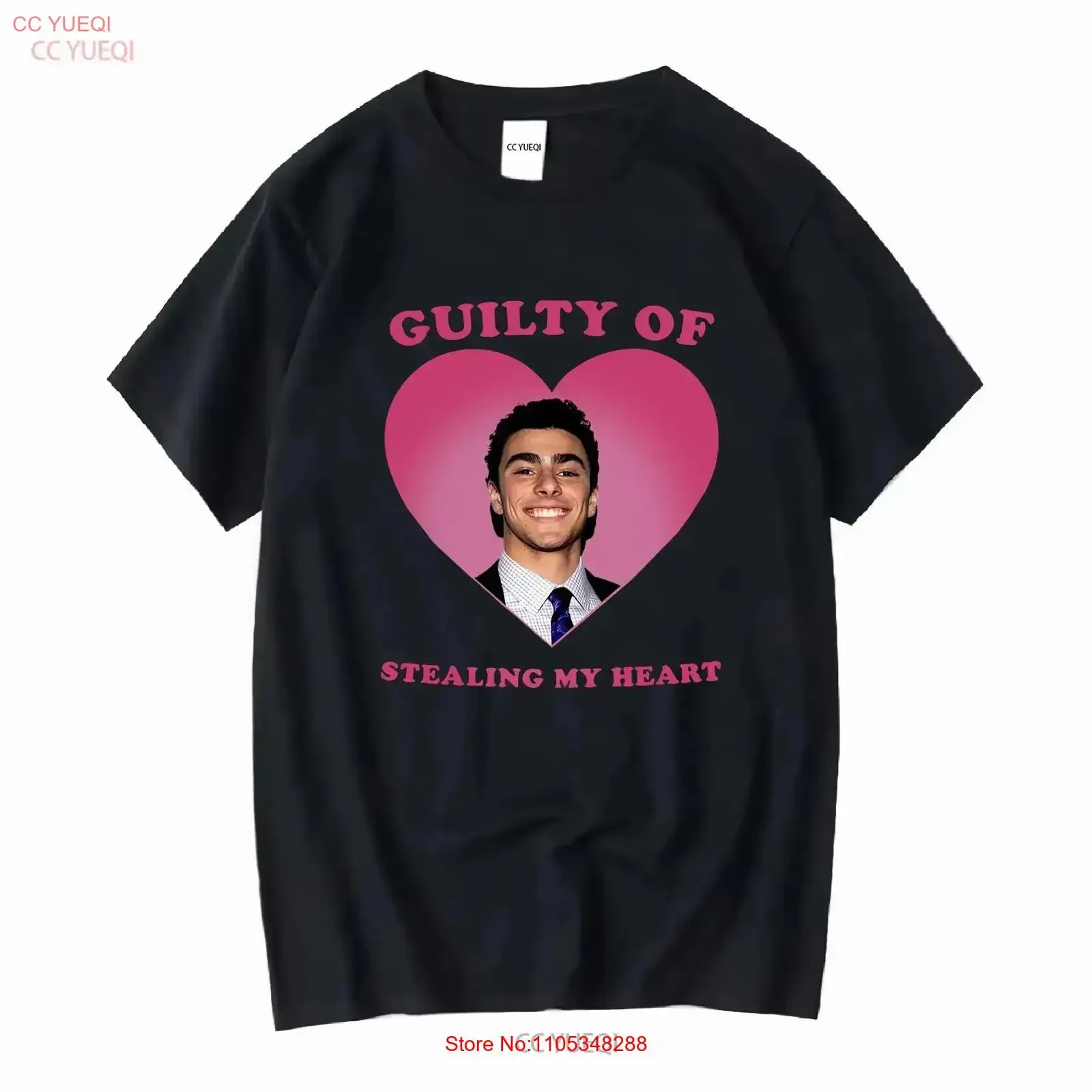 Lu Igi Z Mangione Guilty Of Stealing My HearT T Shirt All Size vintage Washed homme Slightly Stylish Breathable streetwear