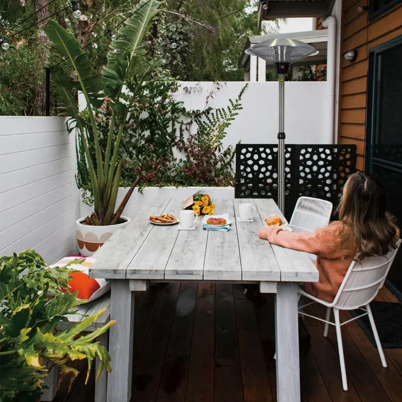 Elektrischer Terrassenheizer im Pyramid-Design, tragbar, mit US-Stecker für den Gartengebrauch, 230-V-Stromversorgung