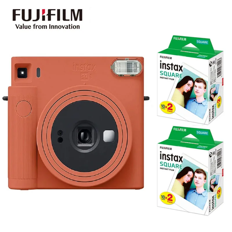 Fujifilm Instax SQUARE SQ1 Camera Hybrid Instant 3 Color White/Blue/Orange Instax Camera Optional Package 20/40 Square Films