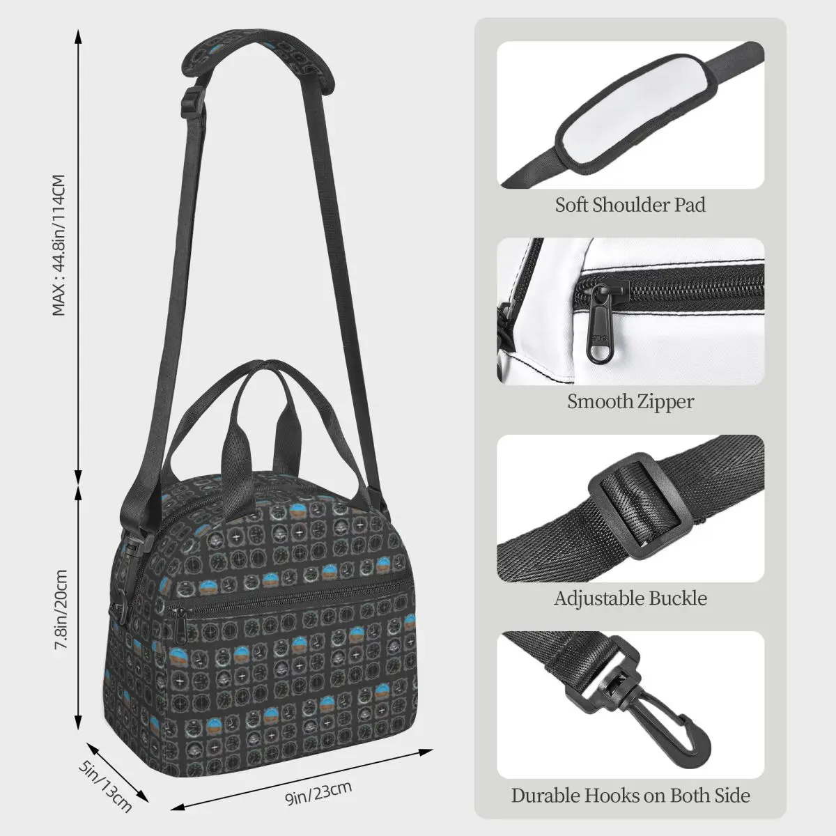 Aircraft Instrumentation Cluster Insulated Lunch Bag for Women Office Cooler Thermal Box Tote Portable Lunch Boxes
